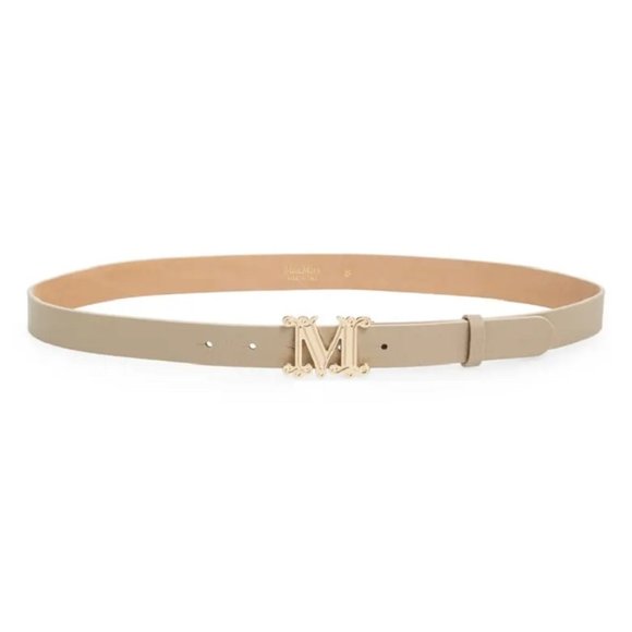 MaxMara Monogram Buckle Leather Belt - Picture 6 of 12
